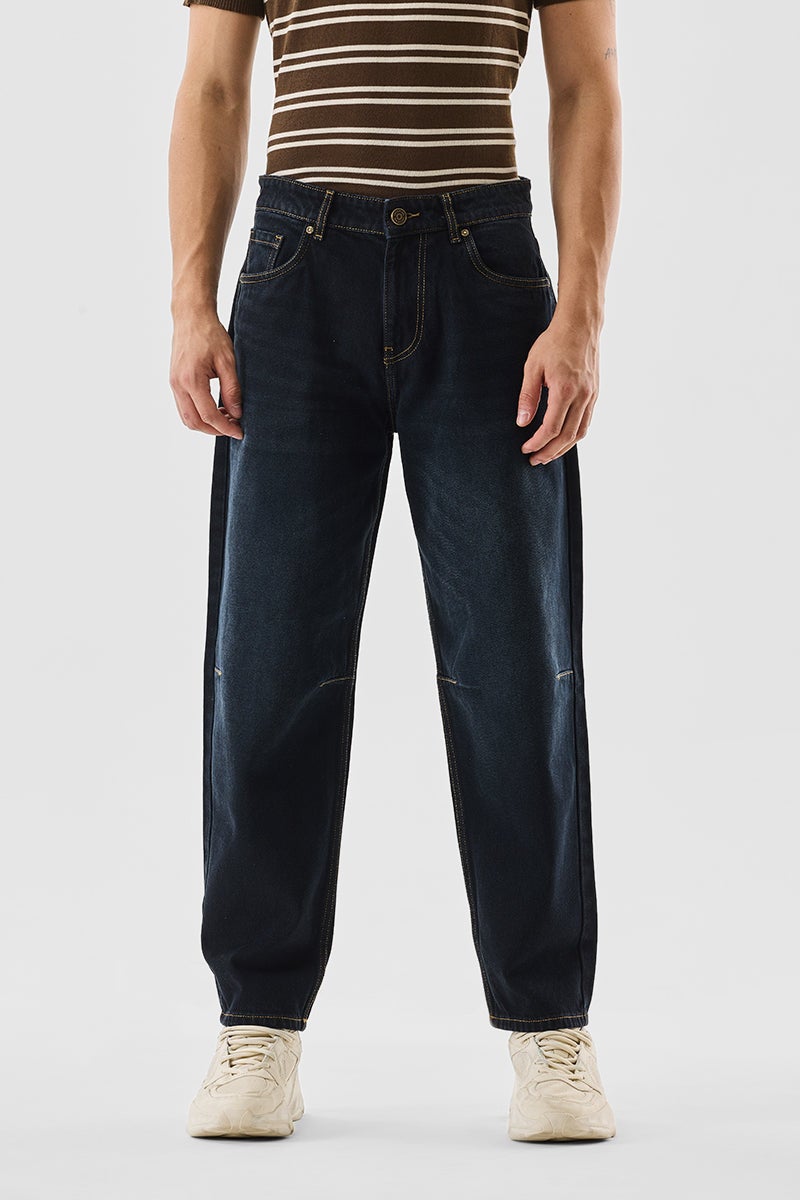 SNITCH Washed Balloon Fit Jeans - Image 3